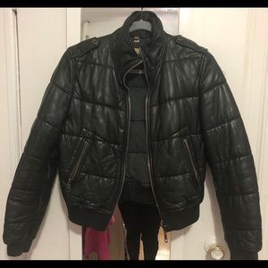 Burberry Brit Quilted Leather Jacket